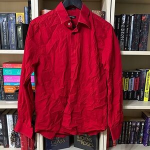 Express Bold Red Modern Fit Shirt